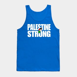 Palestine Strong - Palestine Flag Fist - Back Tank Top